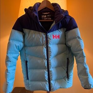 Helly Hansen Two-Tone Blue Puffer Jacket